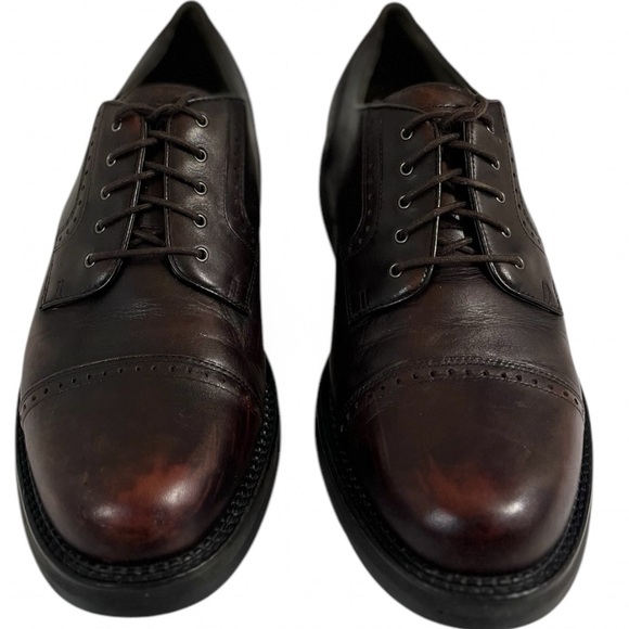 Timberland Waterproof Brown Leather Comfort Oxfords Men’s Lace Up Shoes - Picture 3 of 13